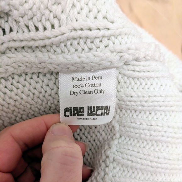 Ciao Lucia Torino pullover Sweater White size xs - Picture 5 of 5